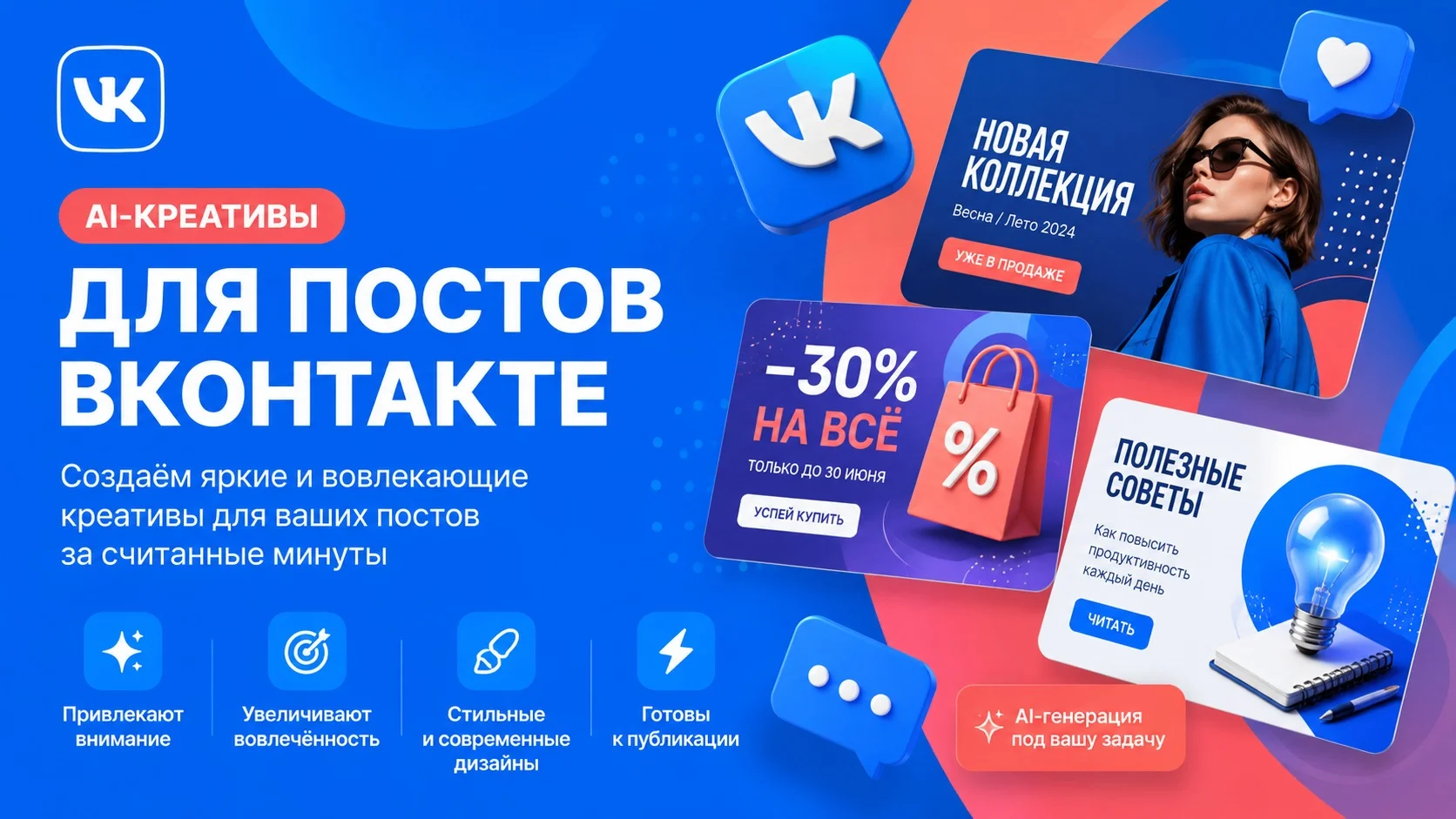 AI-креативы для постов ВКонтакте