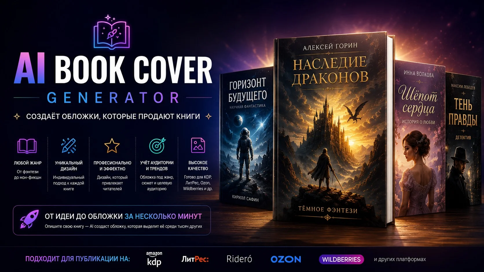 Генератор обложек для книг