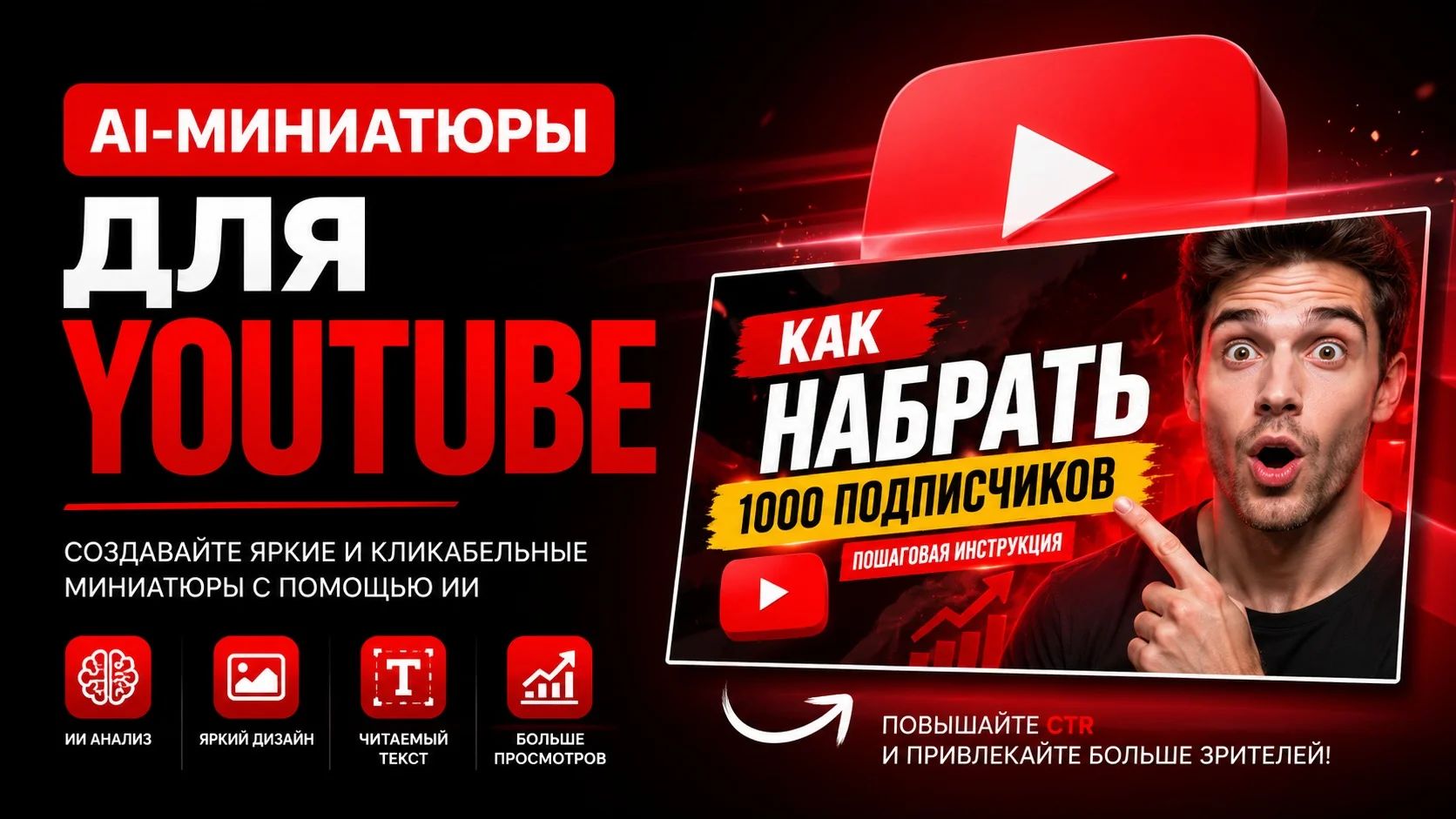 AI-миниатюры для YouTube