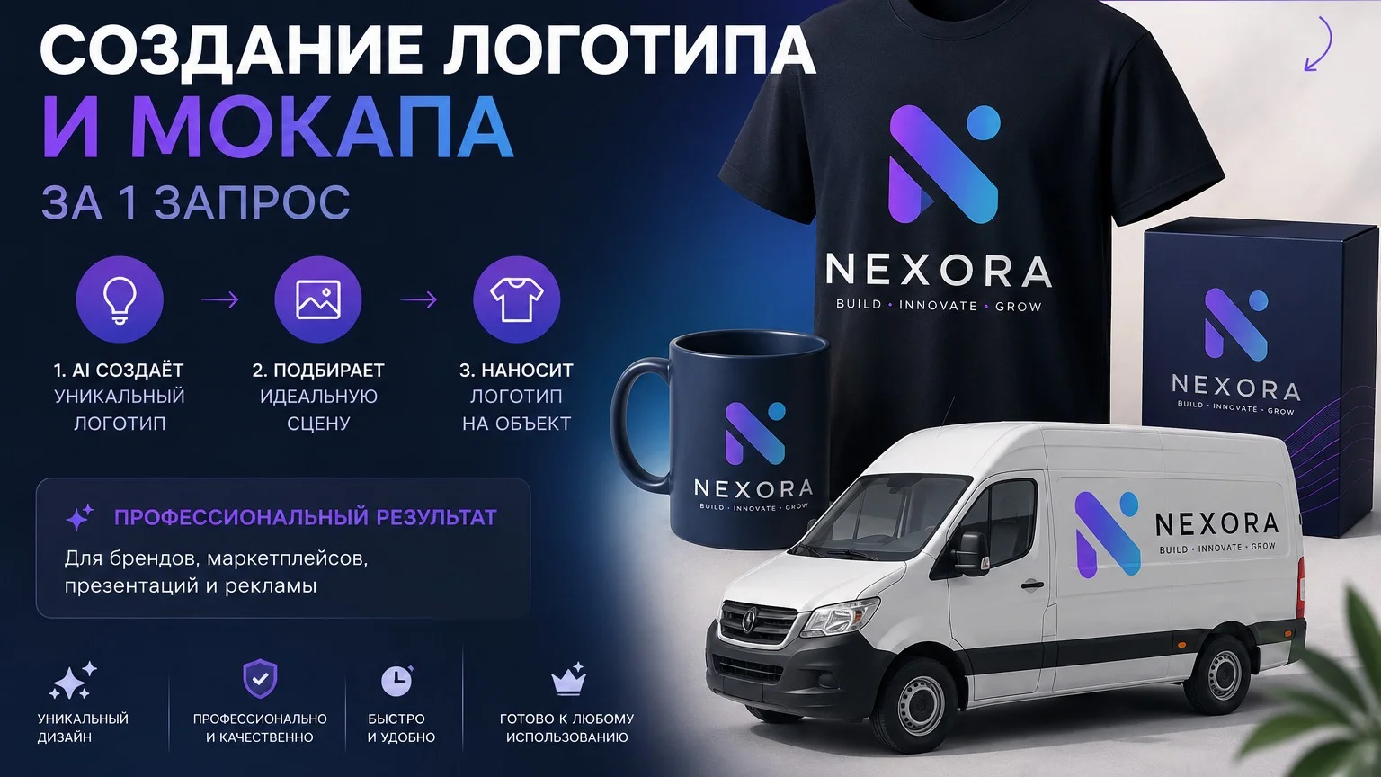 AI лого и мокап генератор